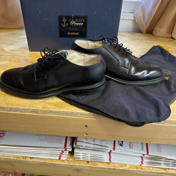 Bate’s Premium Leather Uniform Oxford Shoe US Navy Size 9.5E - Picture 4 of 14